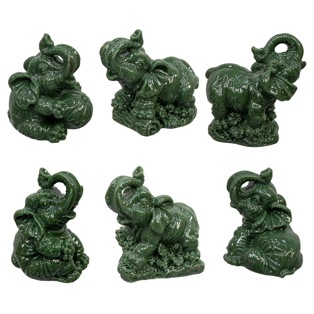 Feng Shui Jade Elephant (polyresin)