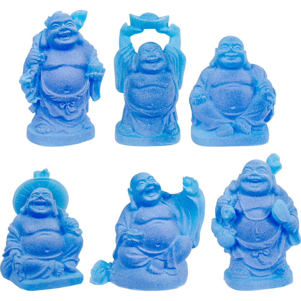 Buddha 1-inch Blue (6-pack)