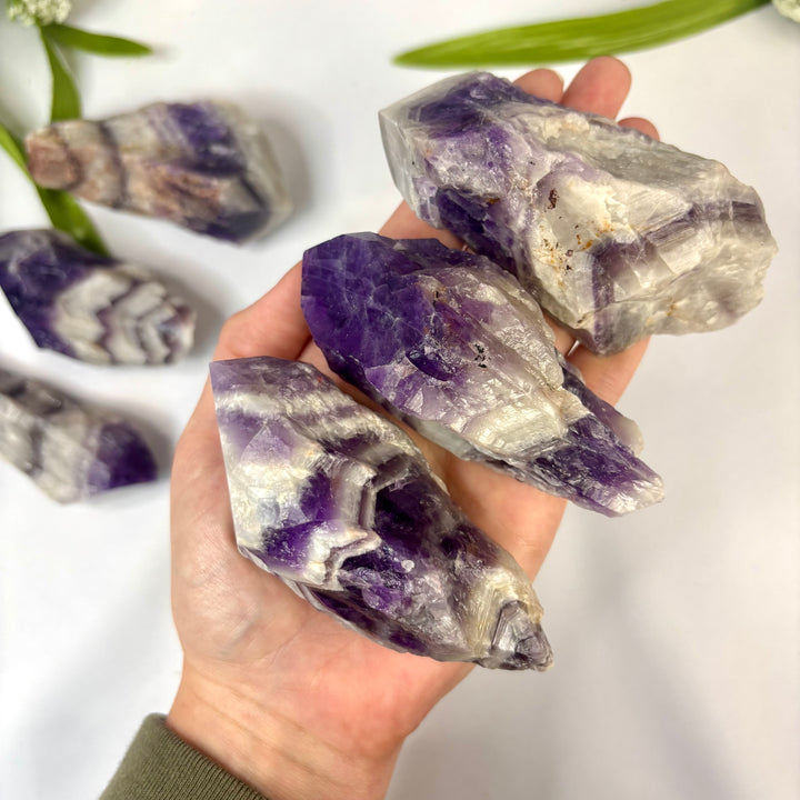 Chevron Amethyst Rough Point- AME1-8