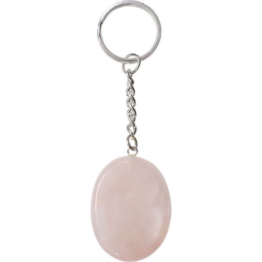 Worry Stone Keychain Rose Quartz