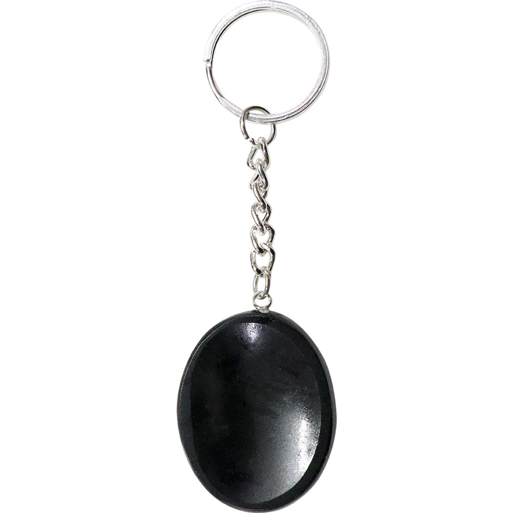 Worry Stone Keychain Black Tourmaline