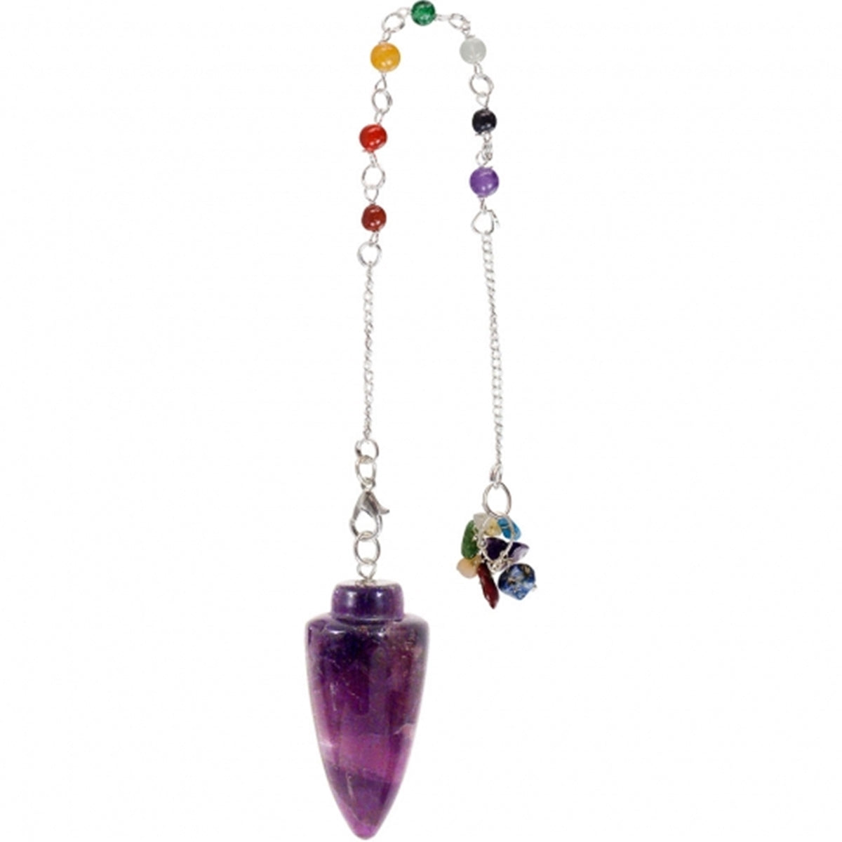 Pendulum - Chakra Chain Curved Amethyst (P64)