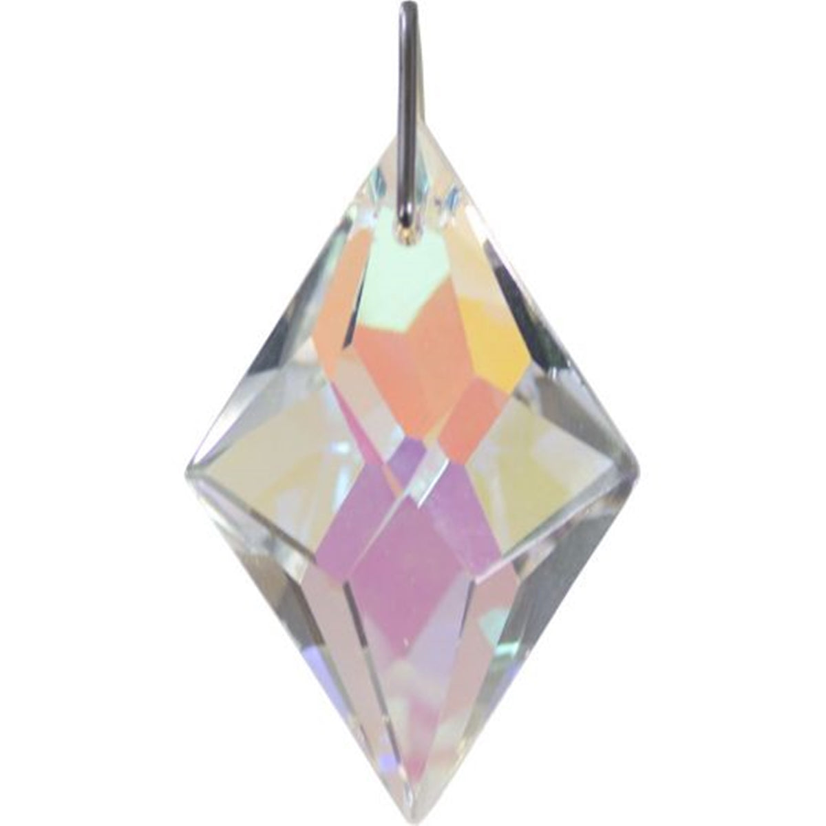 Faceted Diamond Crystal Prism - 38mm