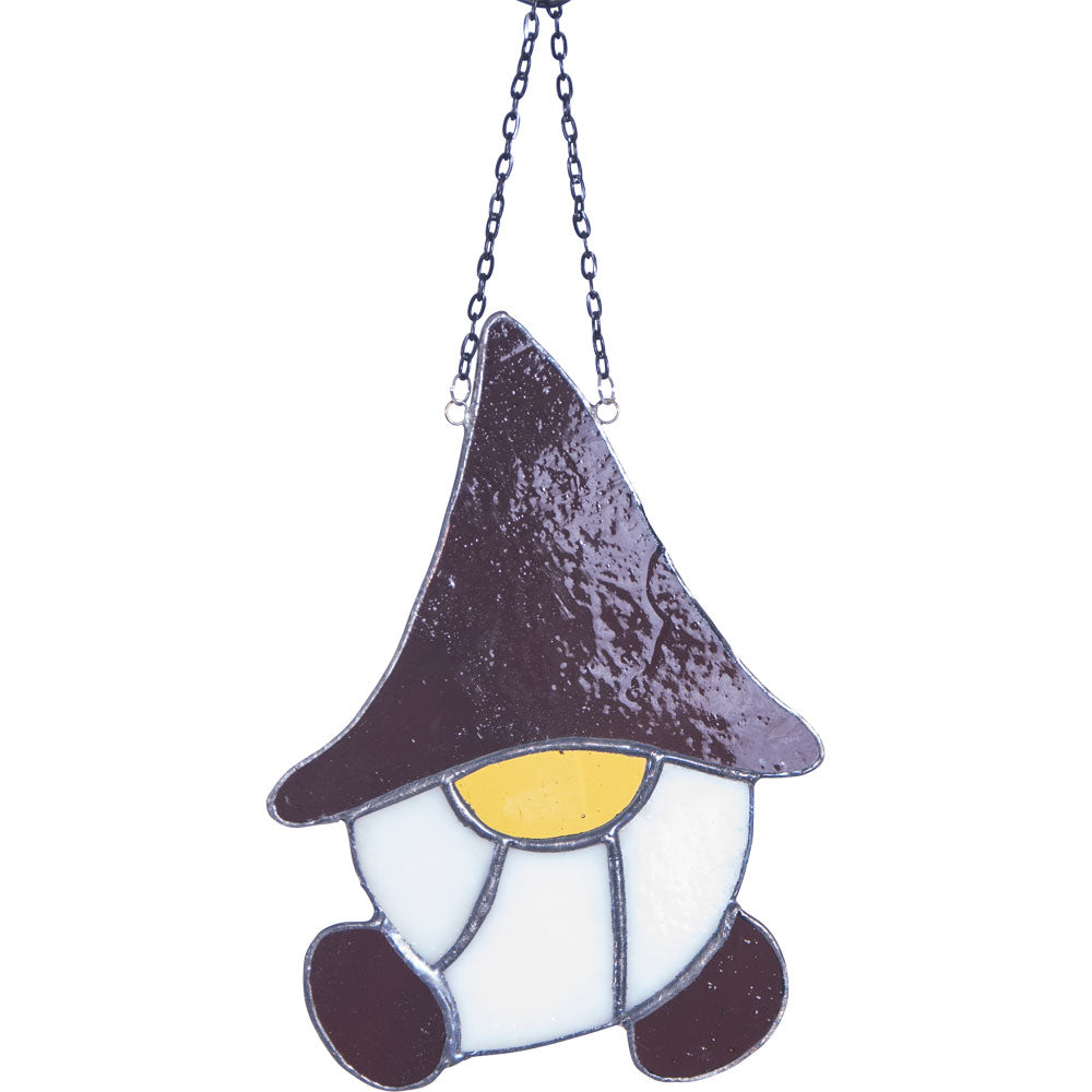 Stained Glass Grumpy Gnome