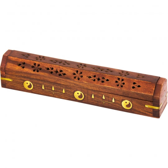 Wood Incense Storage Box-Yin-Yang