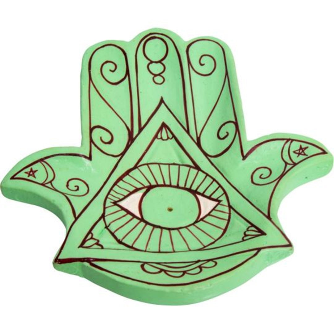 Incense Holder - Wood - Fatima Hand