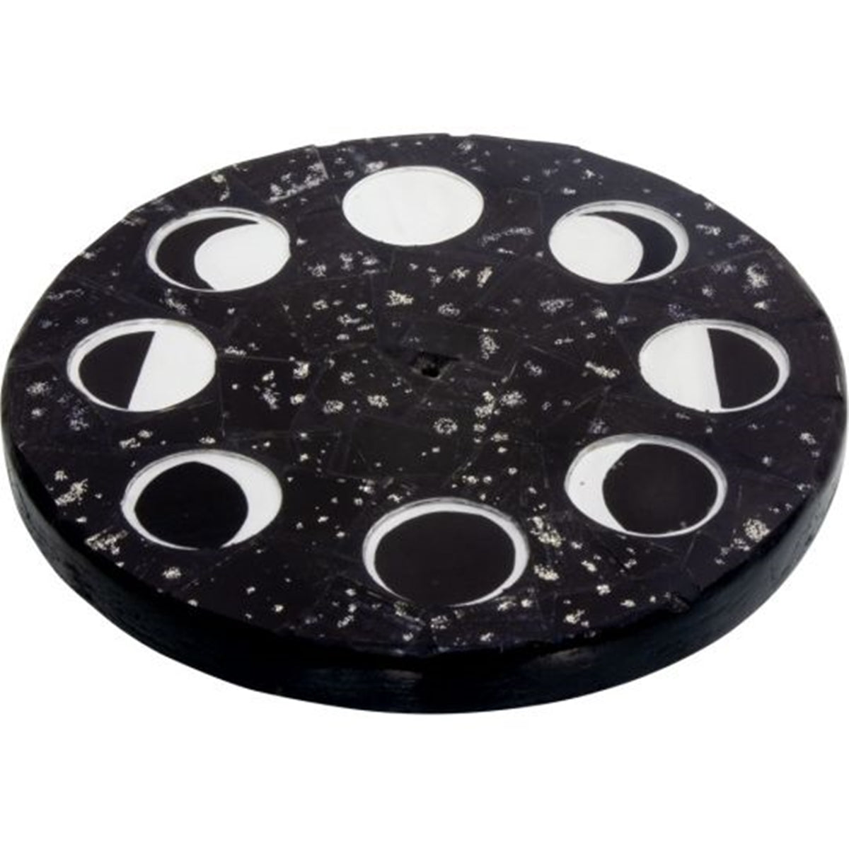 Mosaic Moon Phases Incense Holder-Round
