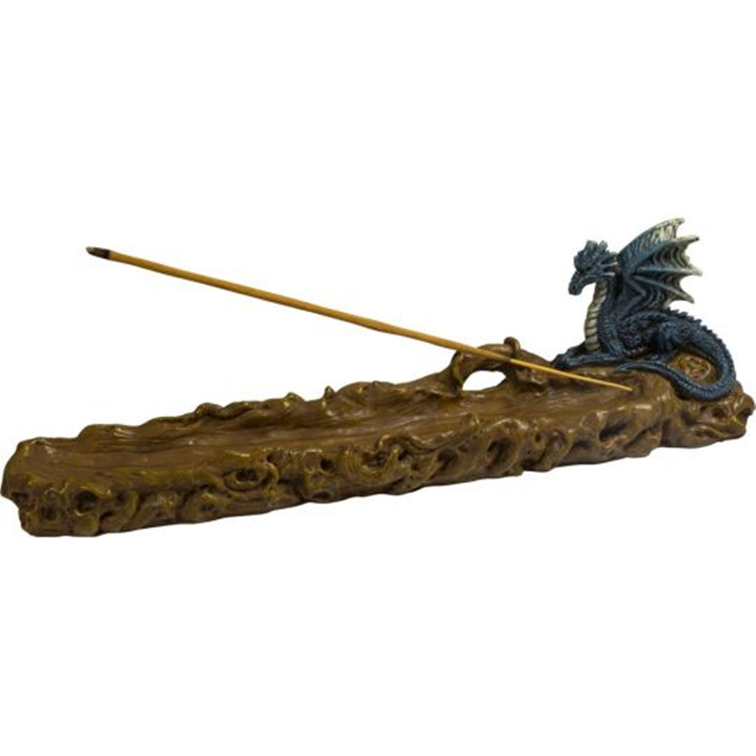 Dragon on Log Incense Holder