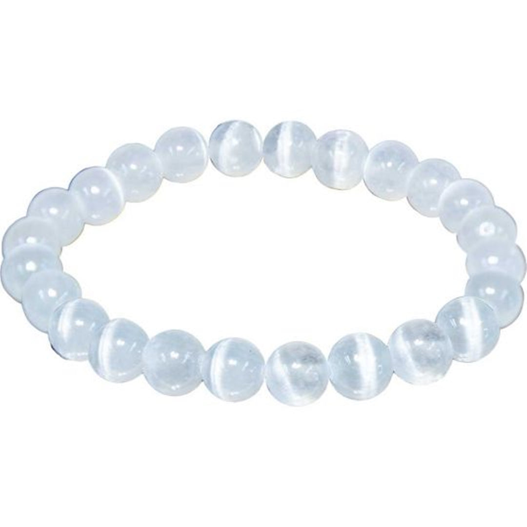 Satin Spar/Selenite 8mm Bracelet