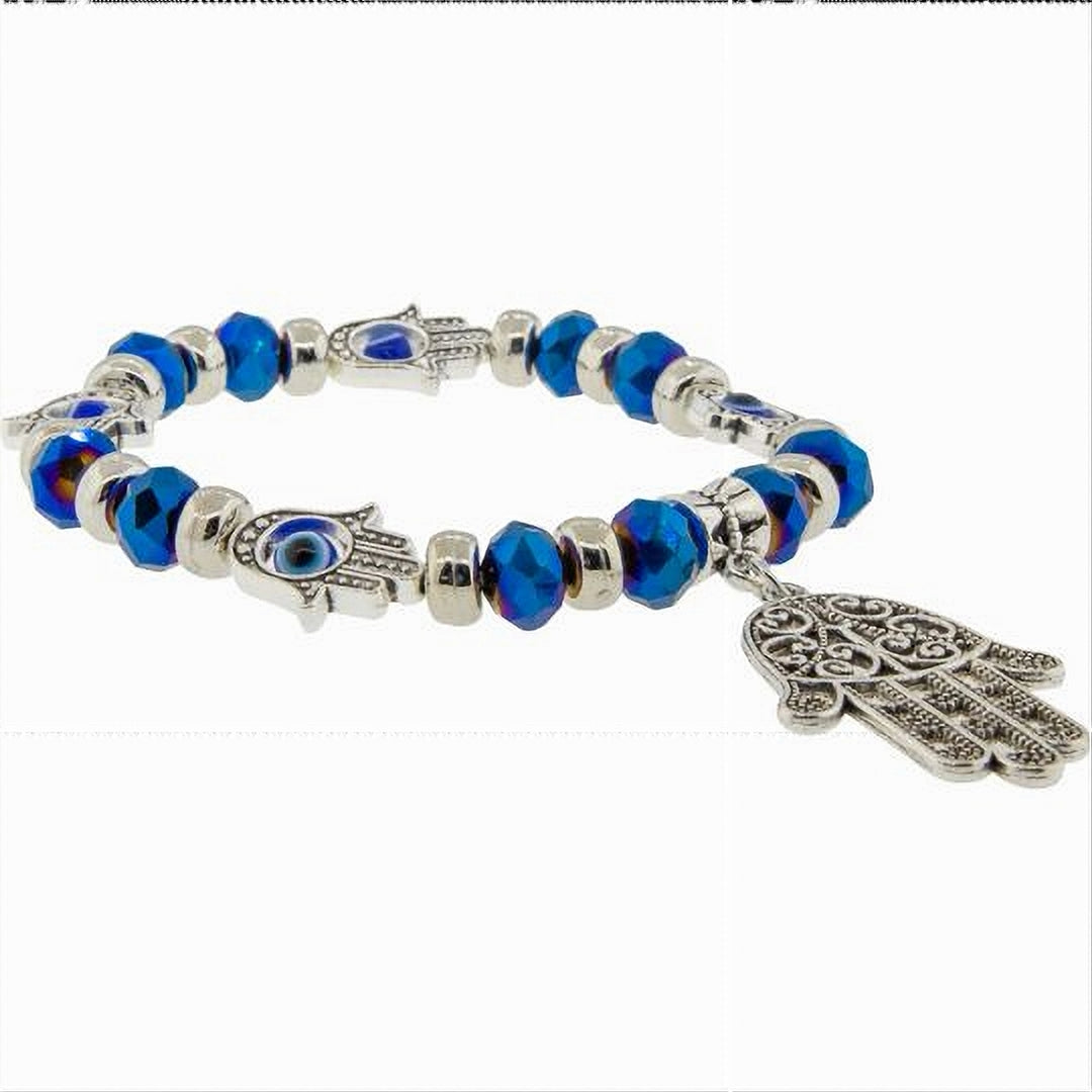 Evil Eye Bracelet-Hamsa Hand - Blue