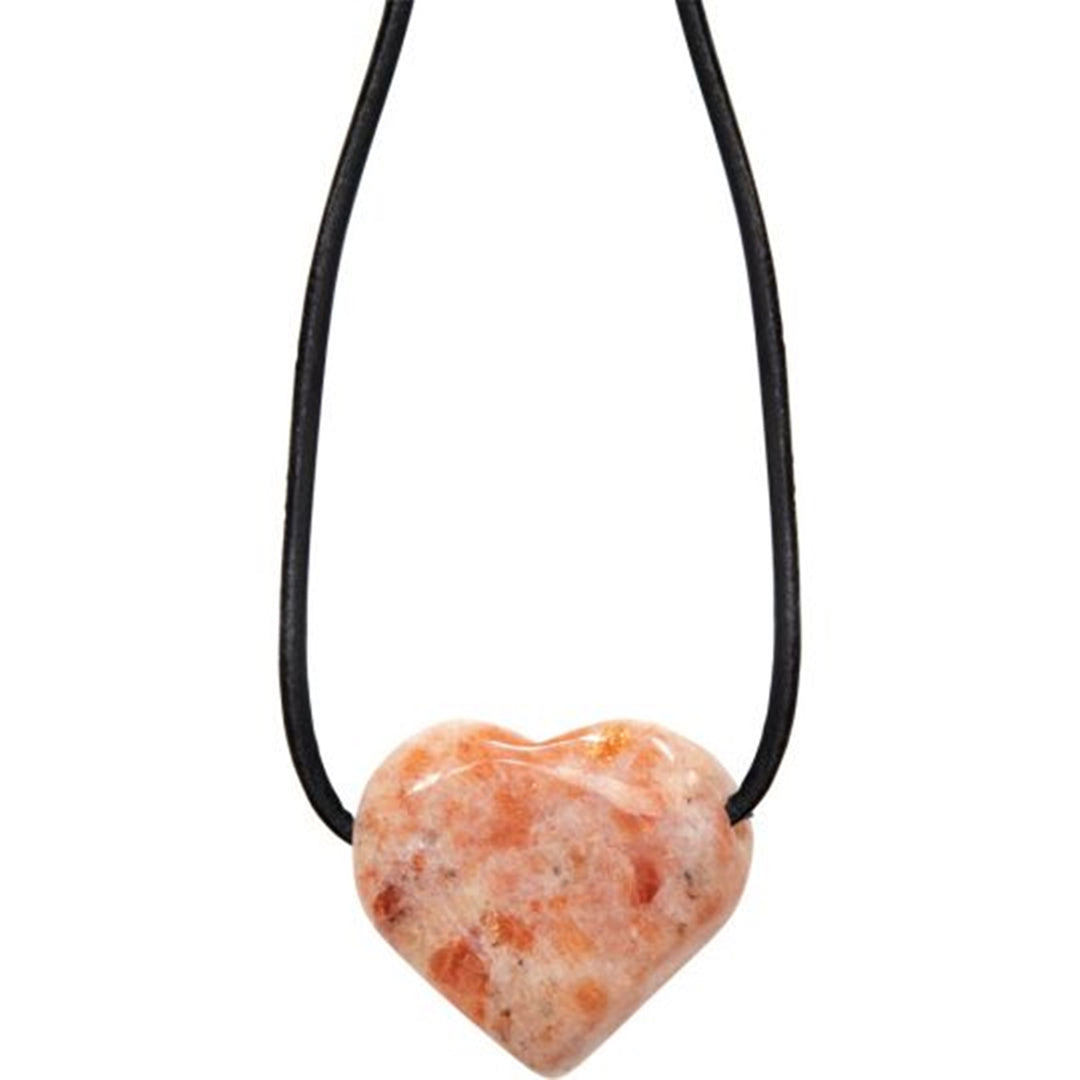Sunstone Heart Necklace