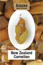 New Zealand Carnelian Wrapped Pendant