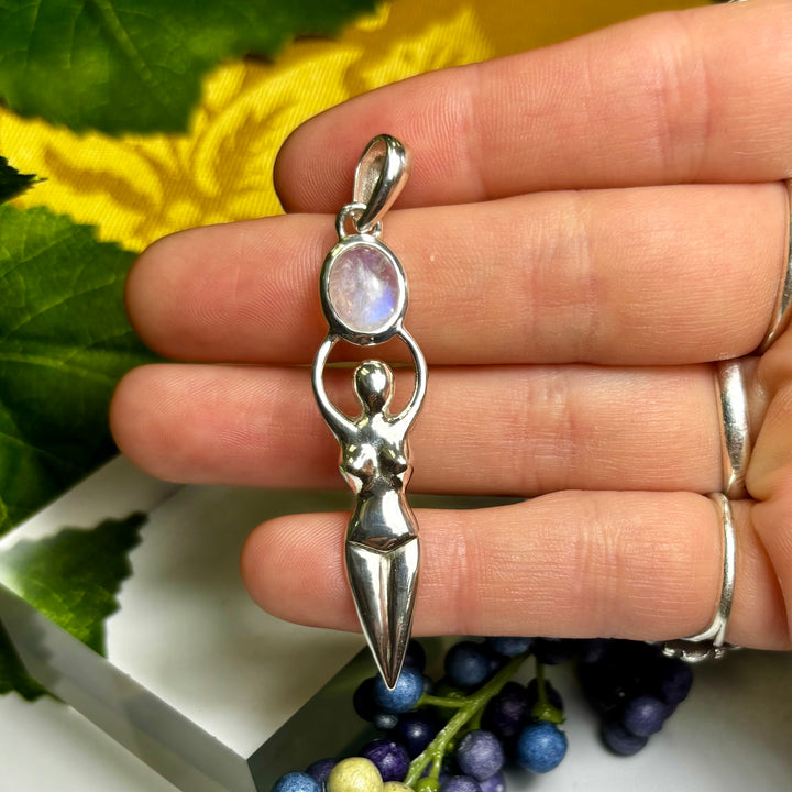 Goddess RB Moonstone Pendant SS-JCP83