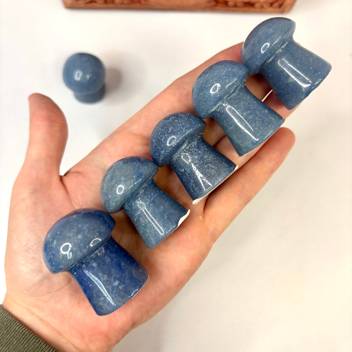 Blue Aventurine Mushroom- MS25004