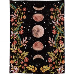 Flowers & Moon Phases Tapestry (PE4)