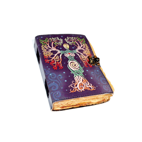 Goddess Tree Leather Journal - color 5" X 7"