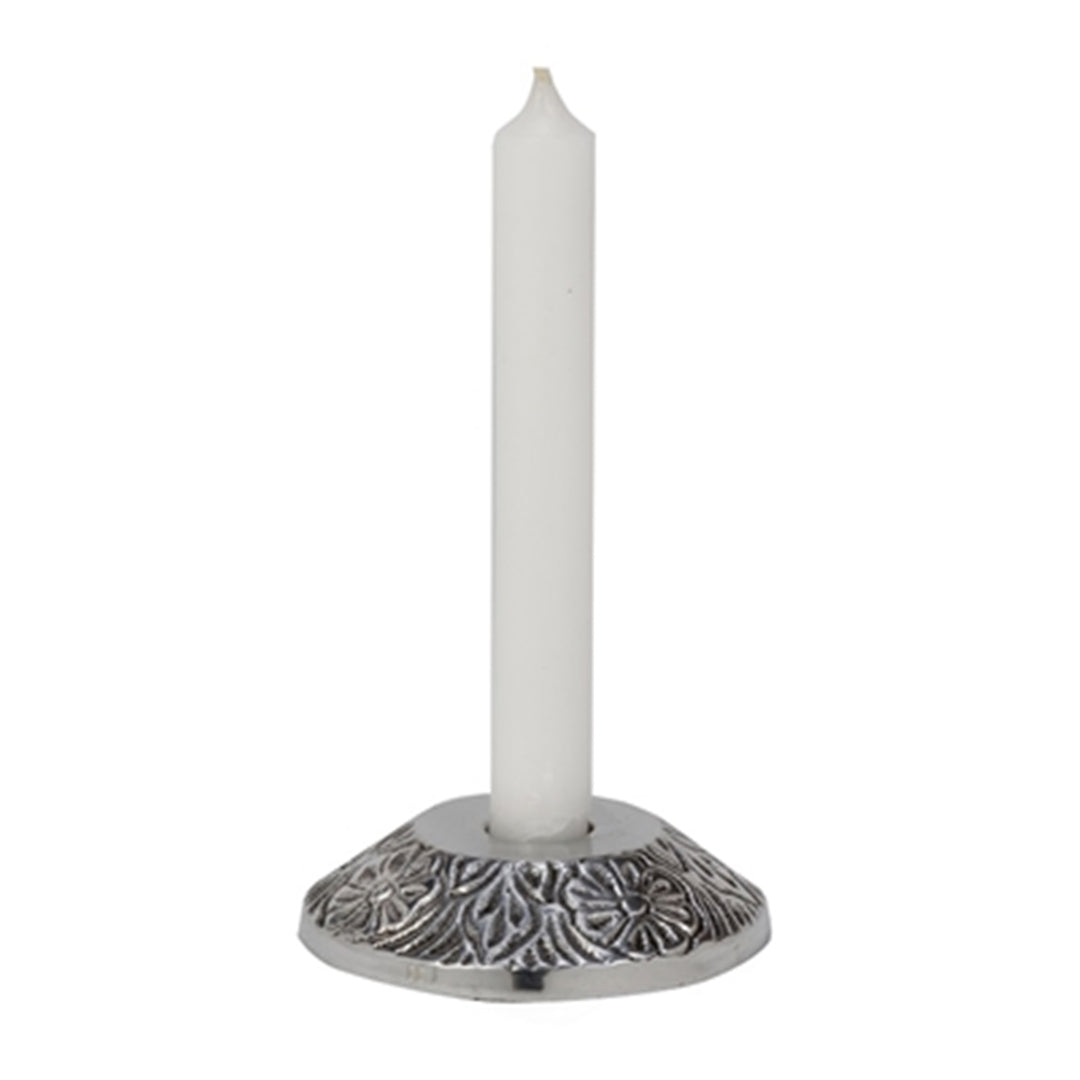 Flower candle holder - Nickel