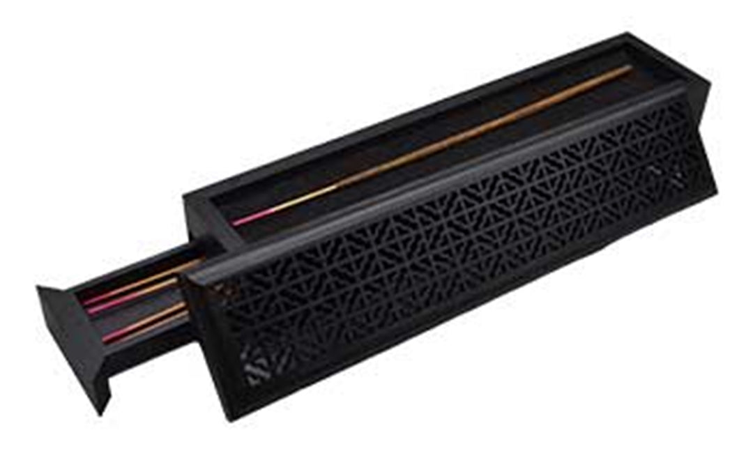 Lattice Box Incense Burner-Black