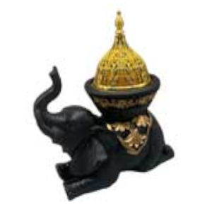 Black Elephant Incense Burner