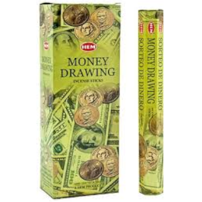 Hem Money Drawing Incense (20gr Hex Pack)