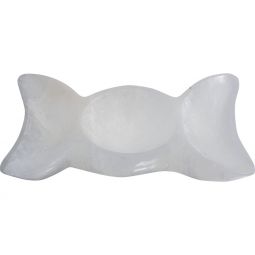 Selenite Offering Bowl - Triple Moon
