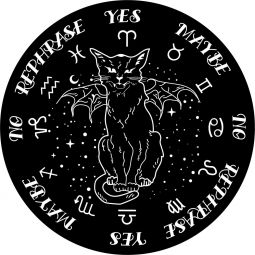Wooden Pendulum Board - Winged Cat