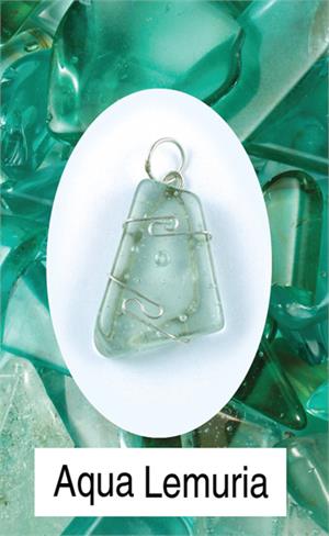 Aqua Lemuria Wrapped Pendant