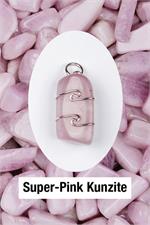 Kunzite- Super Pink Wrapped Pendant