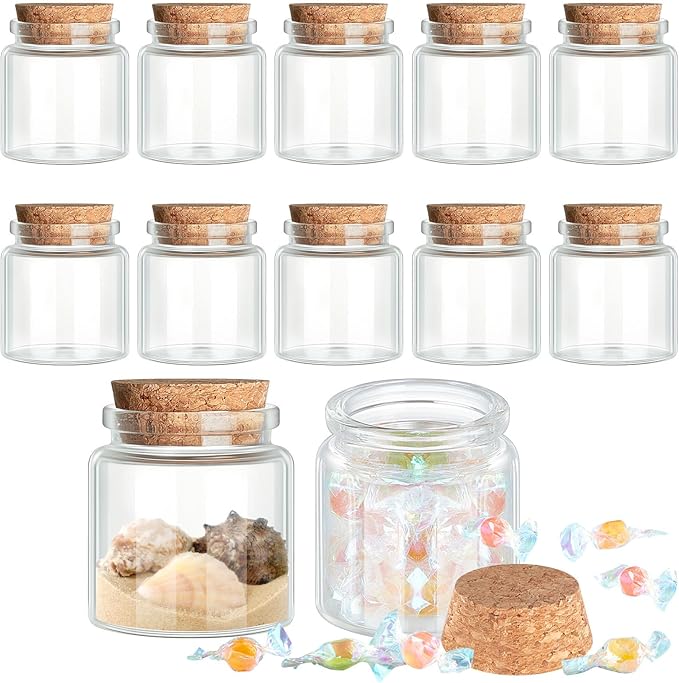 Glass Jar with cork lid (1.7oz)