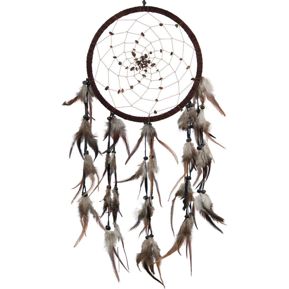 Dreamcatcher Tiger Eye Spiral Web