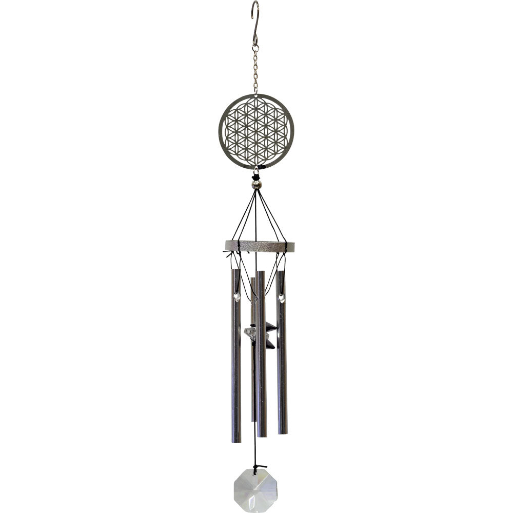 Flower of Life Sun Chime with Crystal Prism