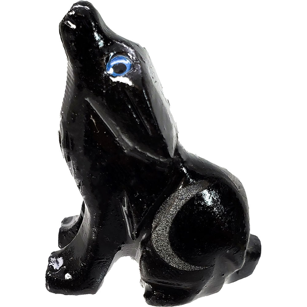 Spirit Animal - Wolf w/ Moon Black Onyx1.25 inch