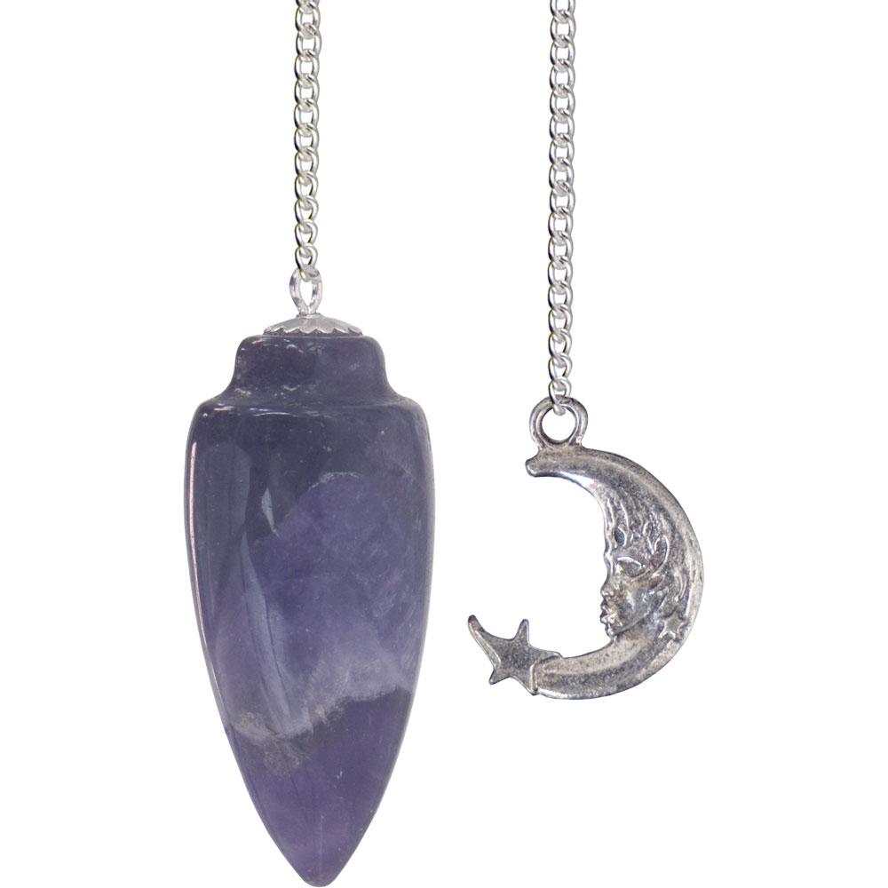 Amethyst Pendulum with Moon (P10)