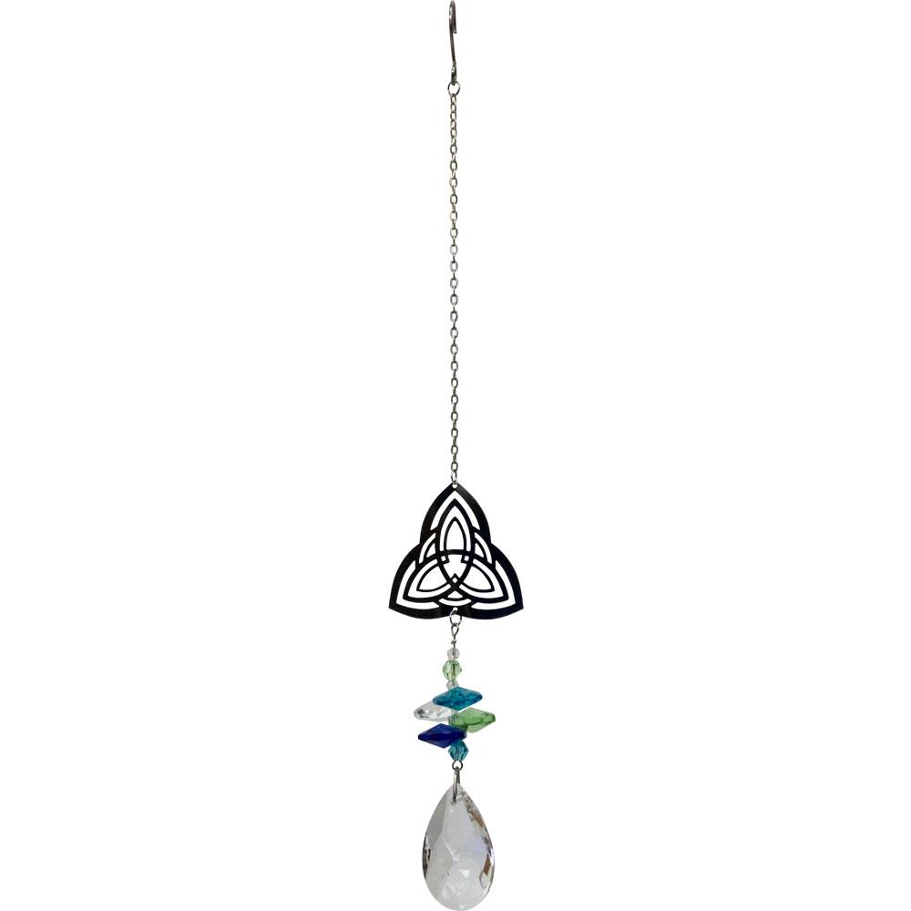 Sun Drop Celtic Knot Crystal Prism