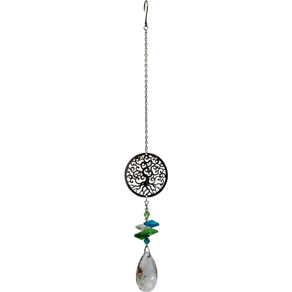 Sun Drop Tree of Life Crystal Prism