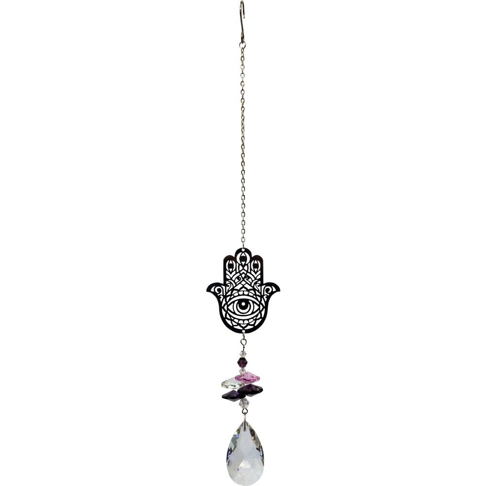 Sun Drop Fatima Hand Crystal Prism