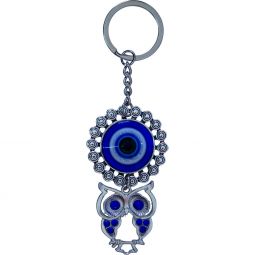 Evil Eye keychain- Glitter Eye/Owl