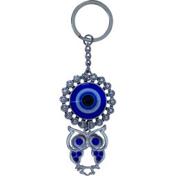Evil Eye keychain- Glitter Eye/Owl