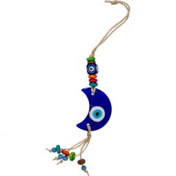 Evil Eye Talisman - Crescent Moon