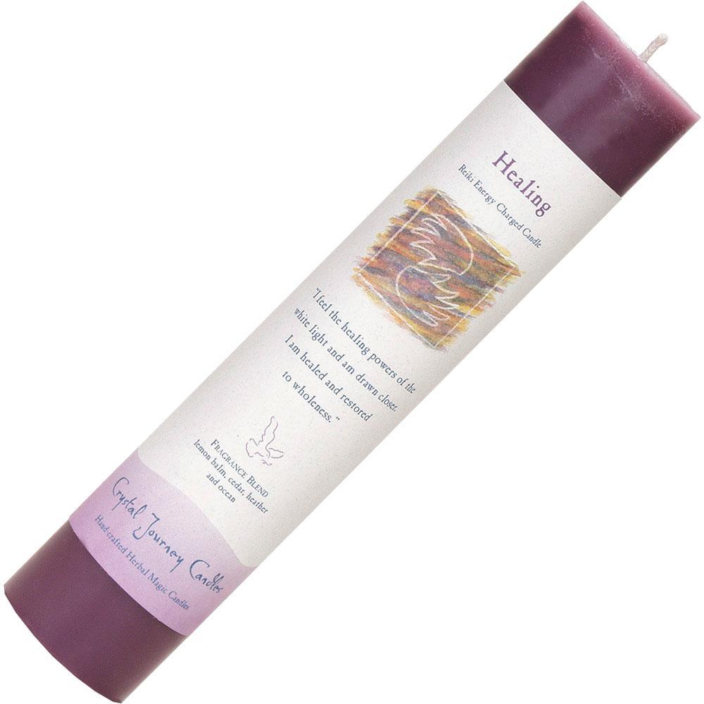 Healing - Pillar Candle - Reiki Charged and Herbally Infused