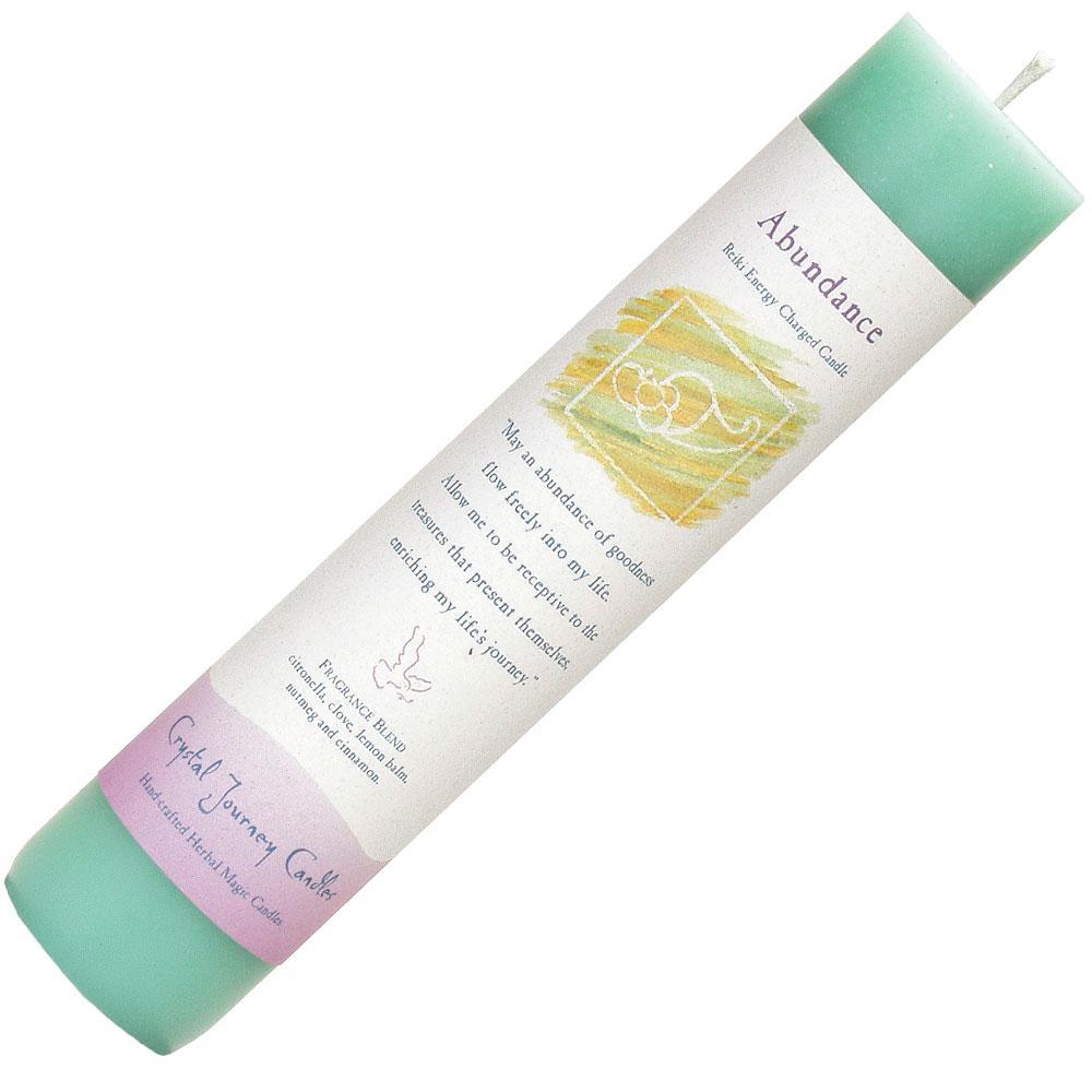 Abundance - Pillar Candle - Reiki Charged and Herbally Infused