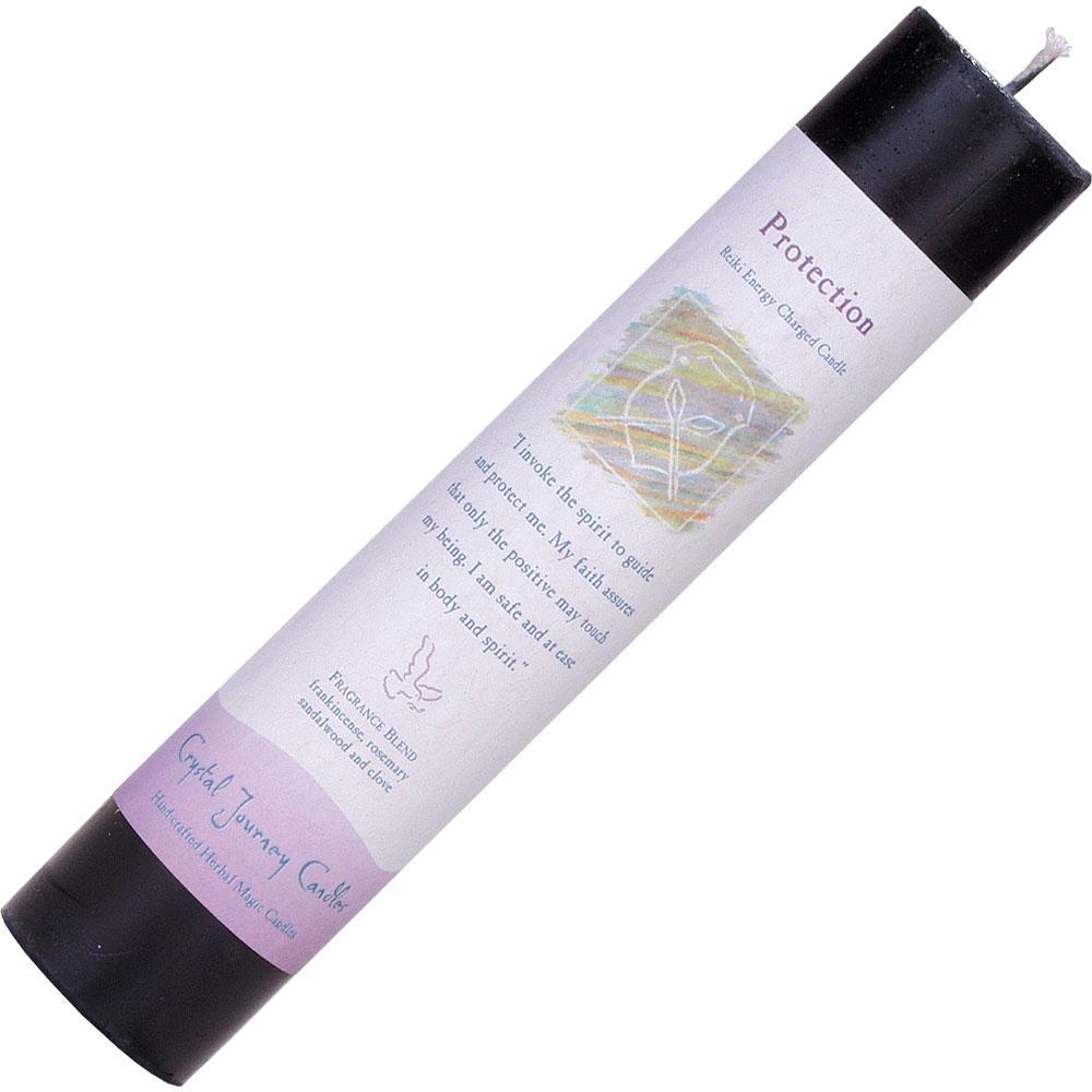 Protection - Pillar Candle - Reiki Charged and Herbally Infused