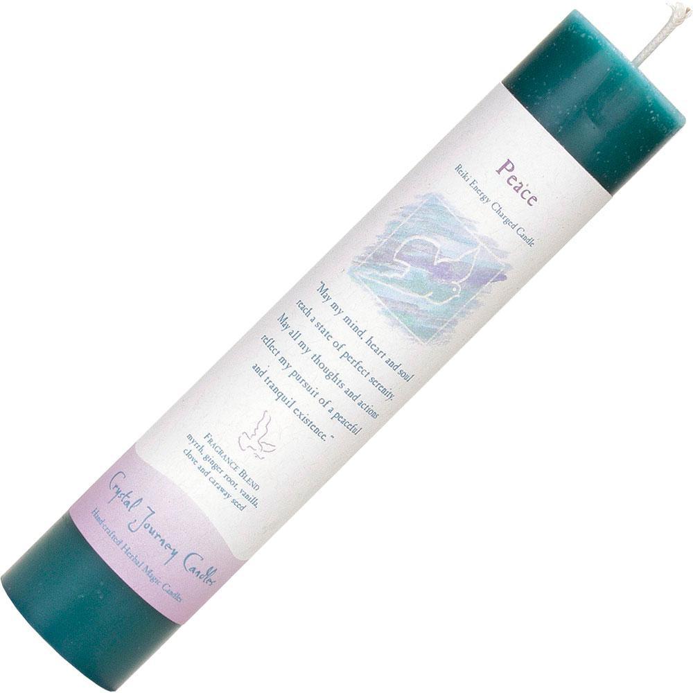 Peace - Pillar Candle - Reiki Charged and Herbally Infused