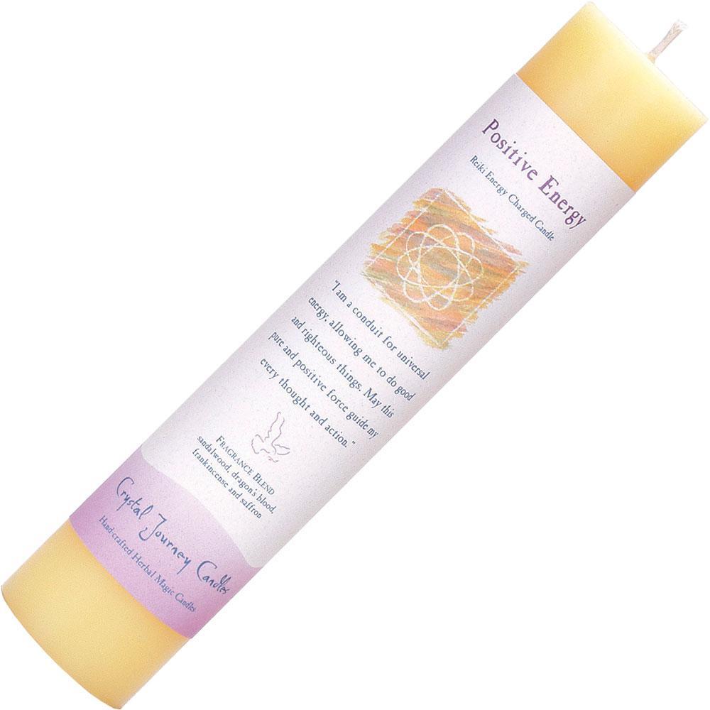 Positive Energy - Pillar Candle - Reiki Charged and Herbally Infused