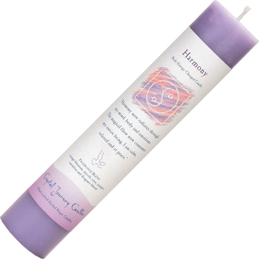 Harmony - Pillar Candle - Reiki Charged and Herbally Infused