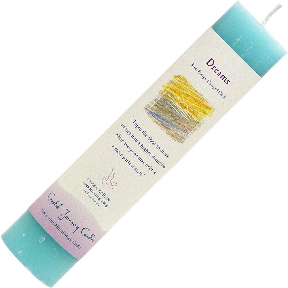 Dreams - Pillar Candle - Reiki Charged and Herbally Infused
