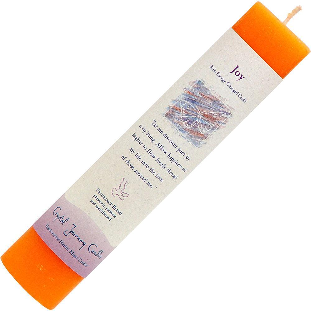 Joy - Pillar Candle - Reiki Charged and Herbally Infused