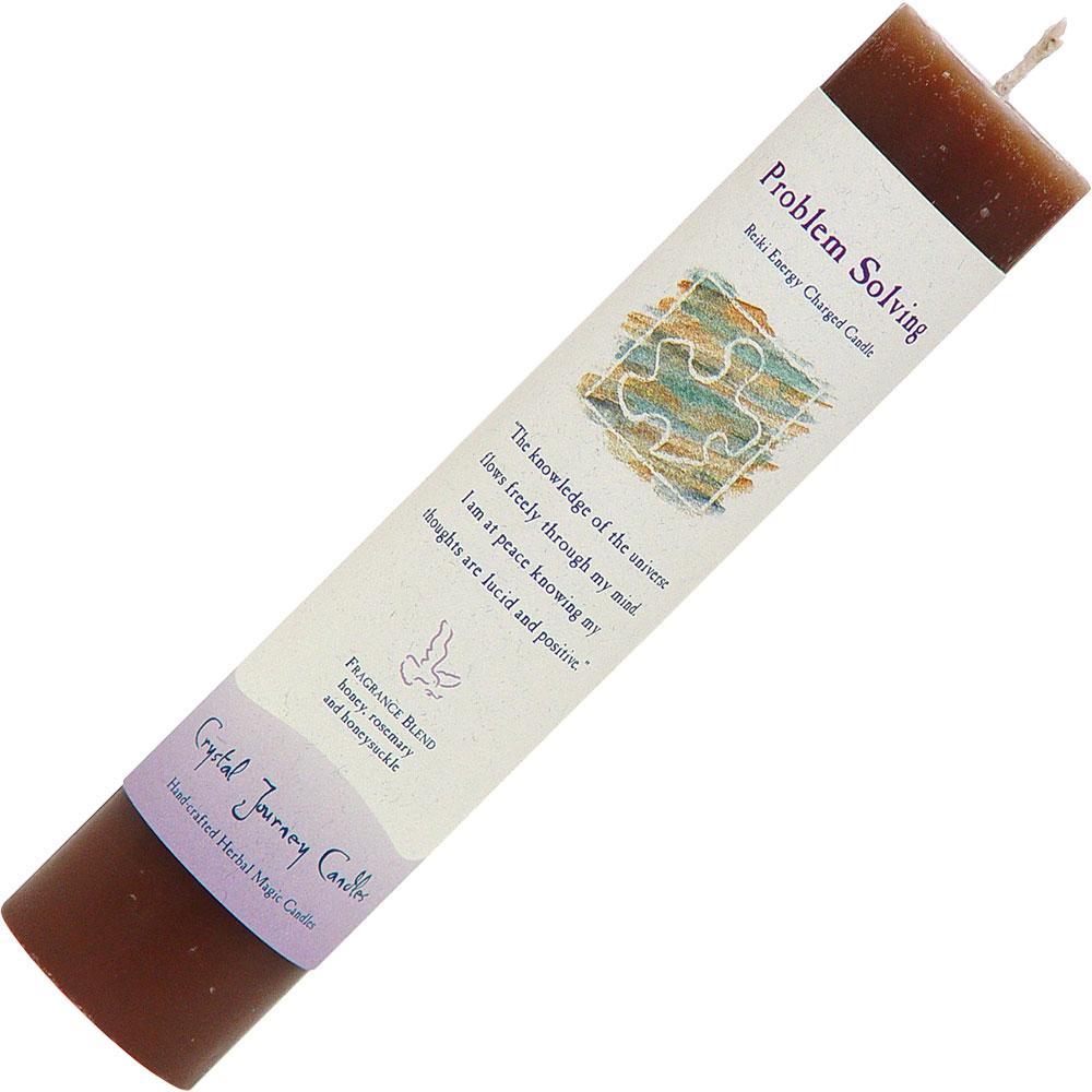 Problem Solving - Pillar Candle - Reiki Charged and Herbally Infused