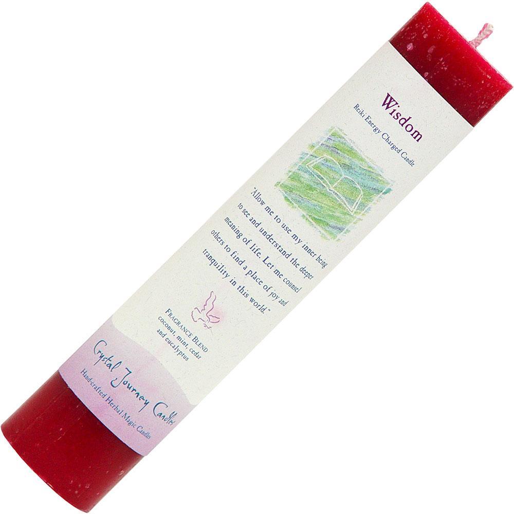 Wisdom - Pillar Candle - Reiki Charged and Herbally Infused