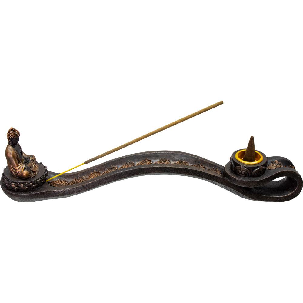 Buddha on Lotus Cone and Stick Burner